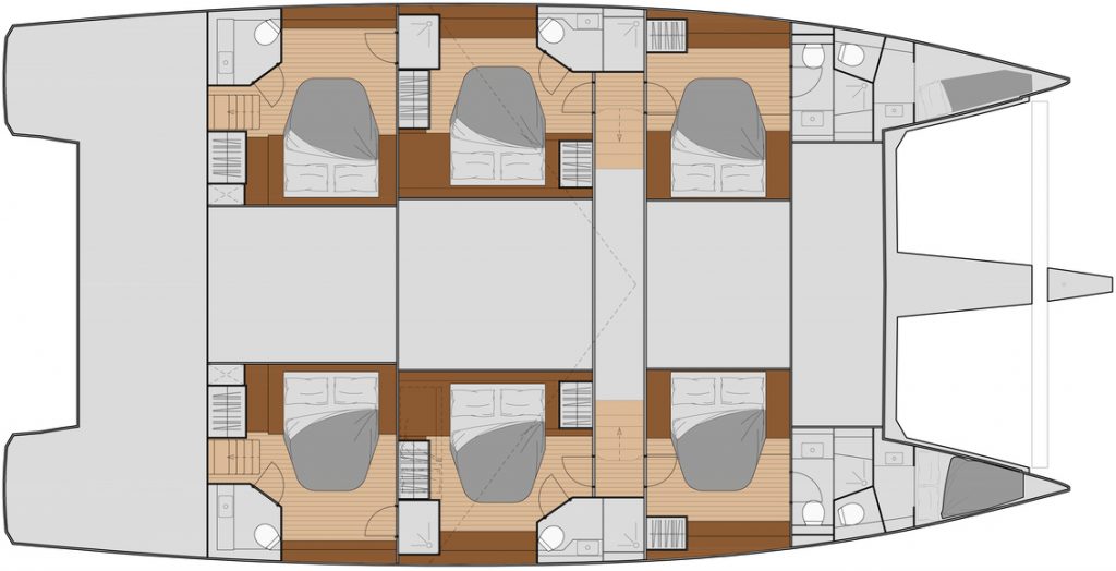 New 59 - charter 6 cabins layout